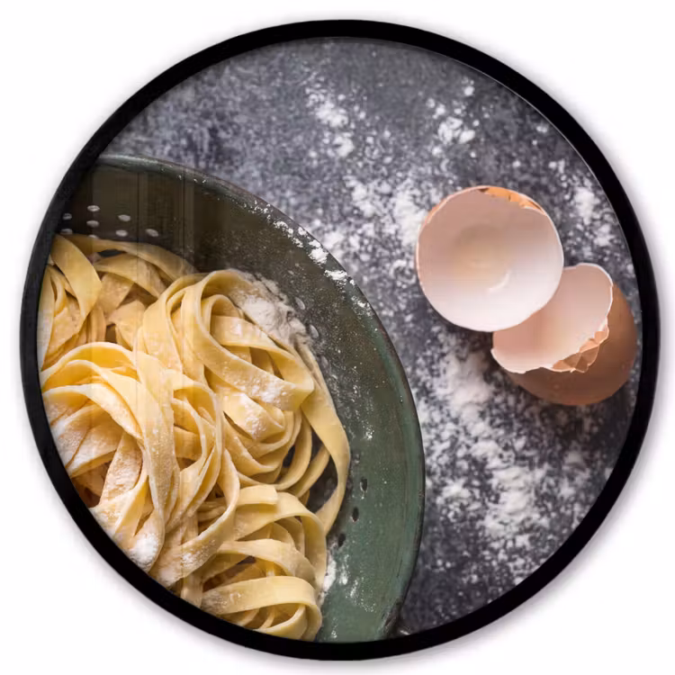 Ronde fotolijst - Pasta - Keuken - Eten — 1