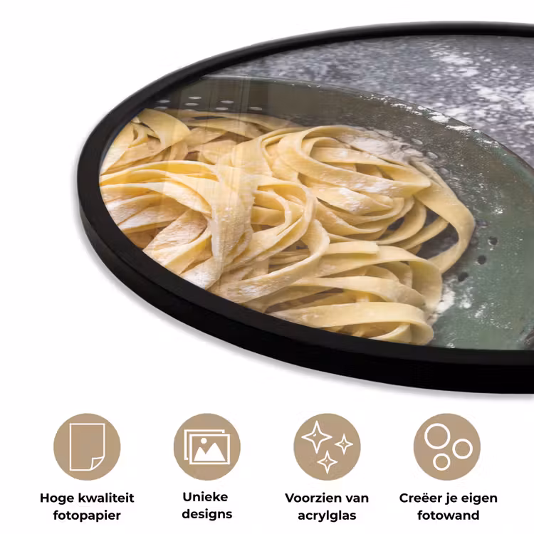 Ronde fotolijst - Pasta - Keuken - Eten — 2