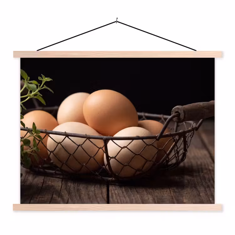 Schoolplaat - Eieren - Mand - Eten — 1