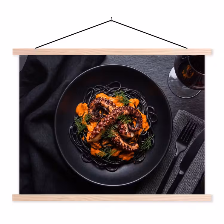 Schoolplaat - Eten - Octopus - Modern — 1