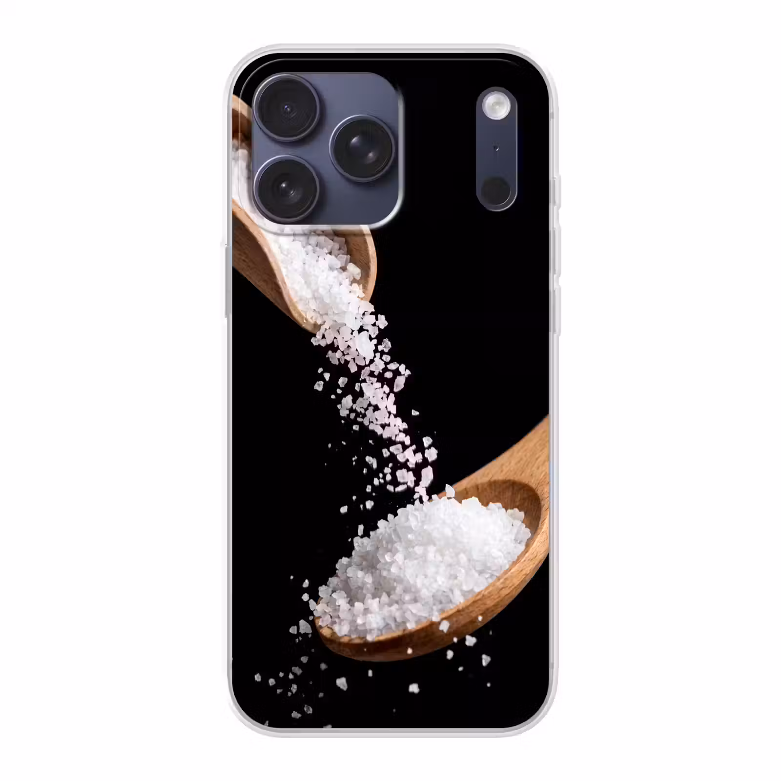 Telefoonhoesje Softcase - Eten - Zout - Hout — 1