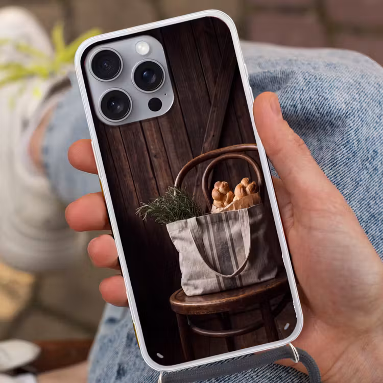 Telefoonhoesje met koord - Brood - Kruiden - Eten — 2