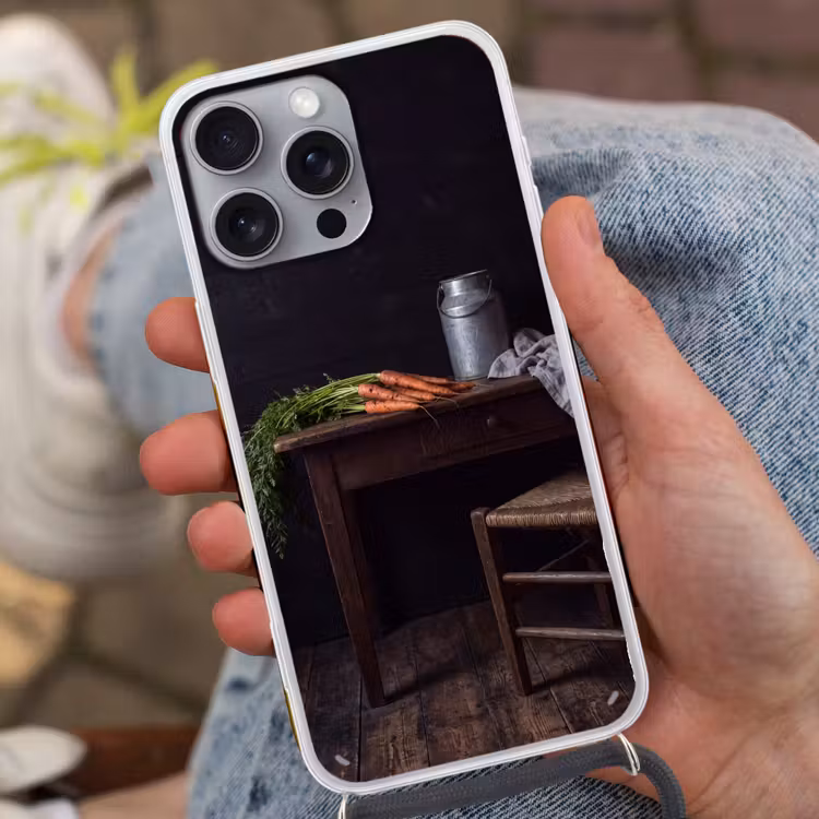 Telefoonhoesje met koord - Groenten - Rustiek - Stilleven — 2