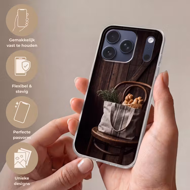 Telefoonhoesje Softcase - Brood - Kruiden - Eten — 4