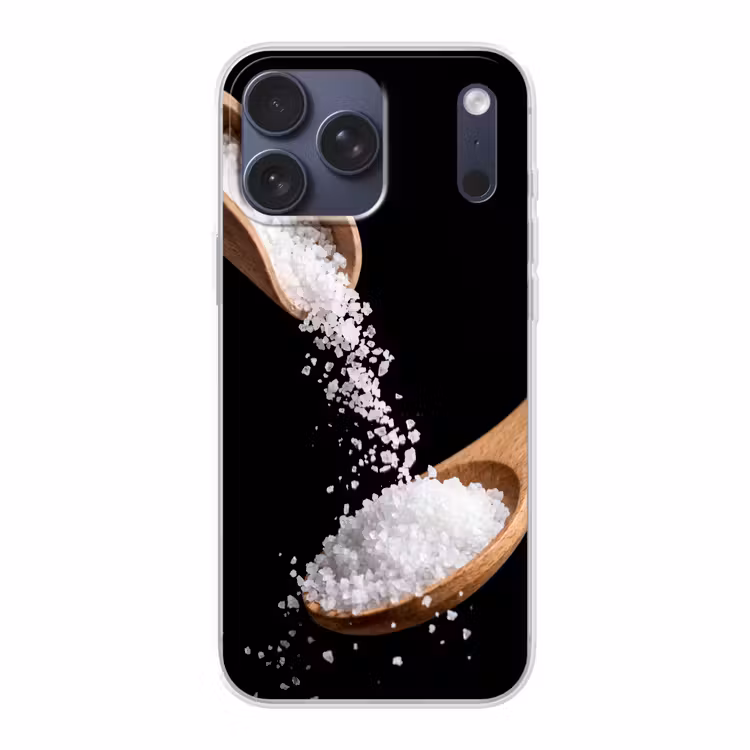 Telefoonhoesje Softcase - Eten - Zout - Hout — 1