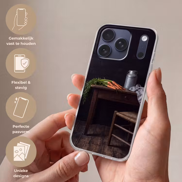 Telefoonhoesje Softcase - Groenten - Rustiek - Stilleven — 4