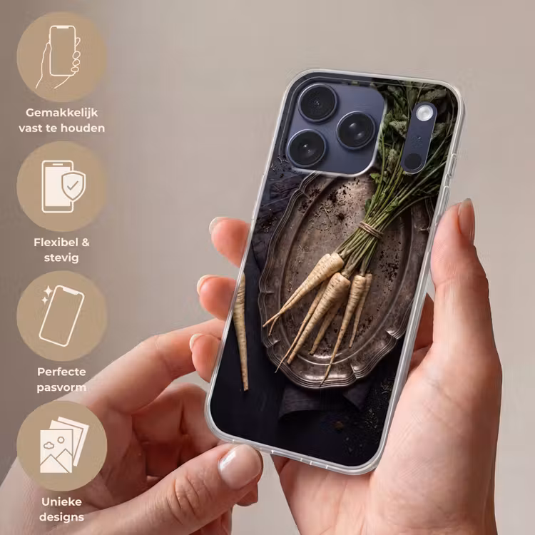 Telefoonhoesje Softcase - Groenten - Still-leven - Donker — 4