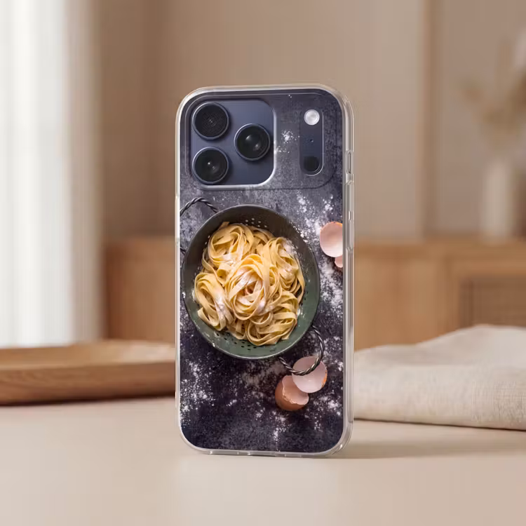 Telefoonhoesje Softcase - Pasta - Keuken - Eten — 3