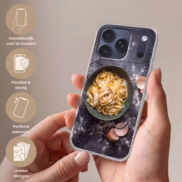 Telefoonhoesje Softcase - Pasta - Keuken - Eten — 4