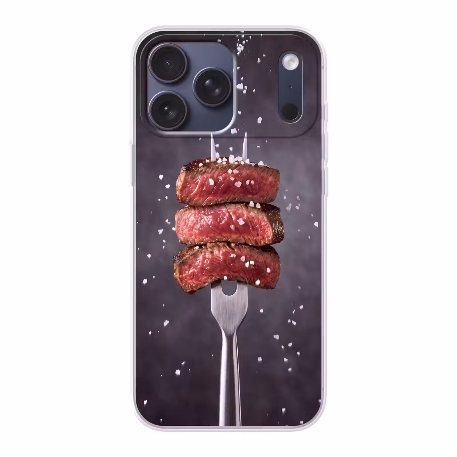 Telefoonhoesje Softcase - Eten - Vlees - Zout — 1