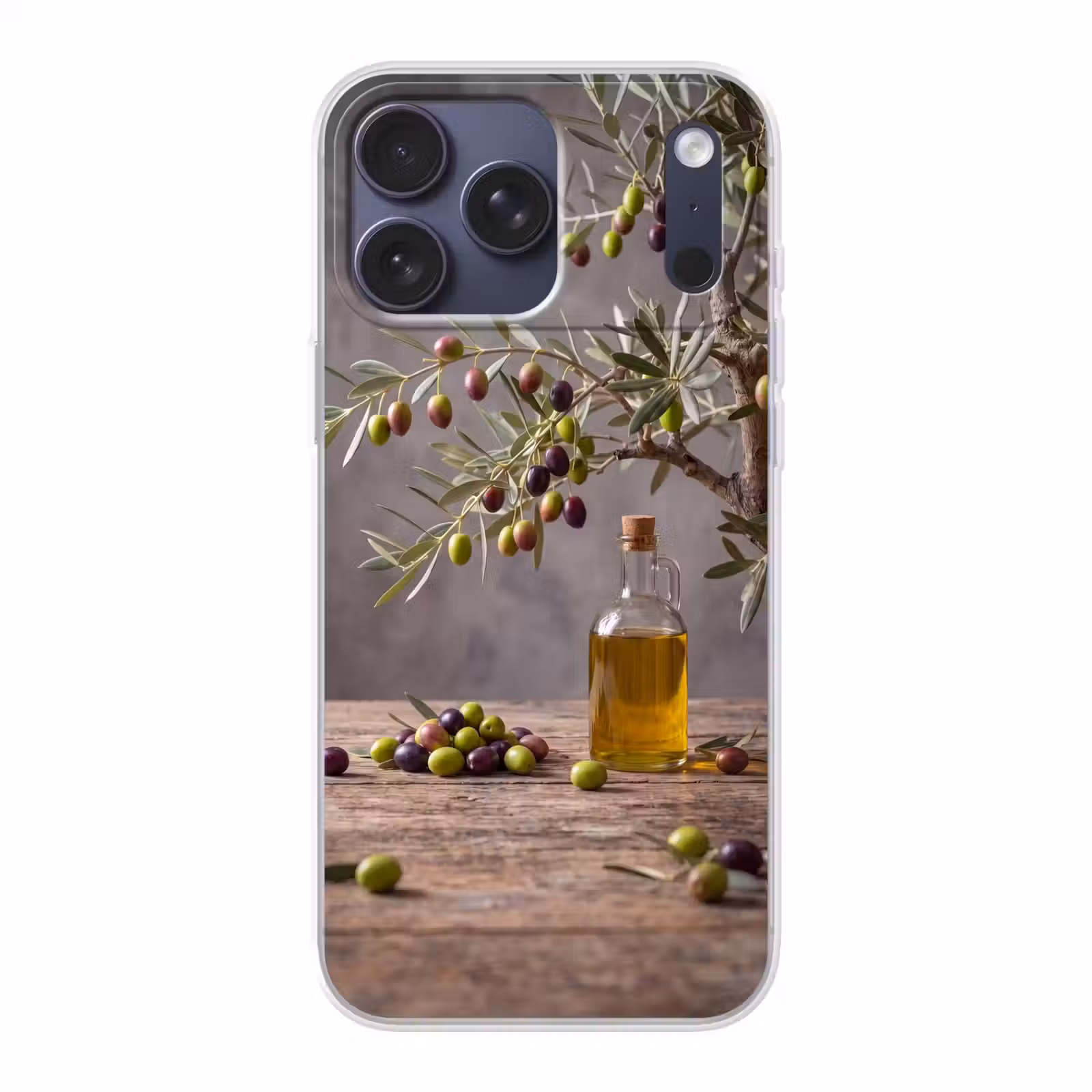 Telefoonhoesje Softcase - Olijfboom - Olijven - Natuur — 1