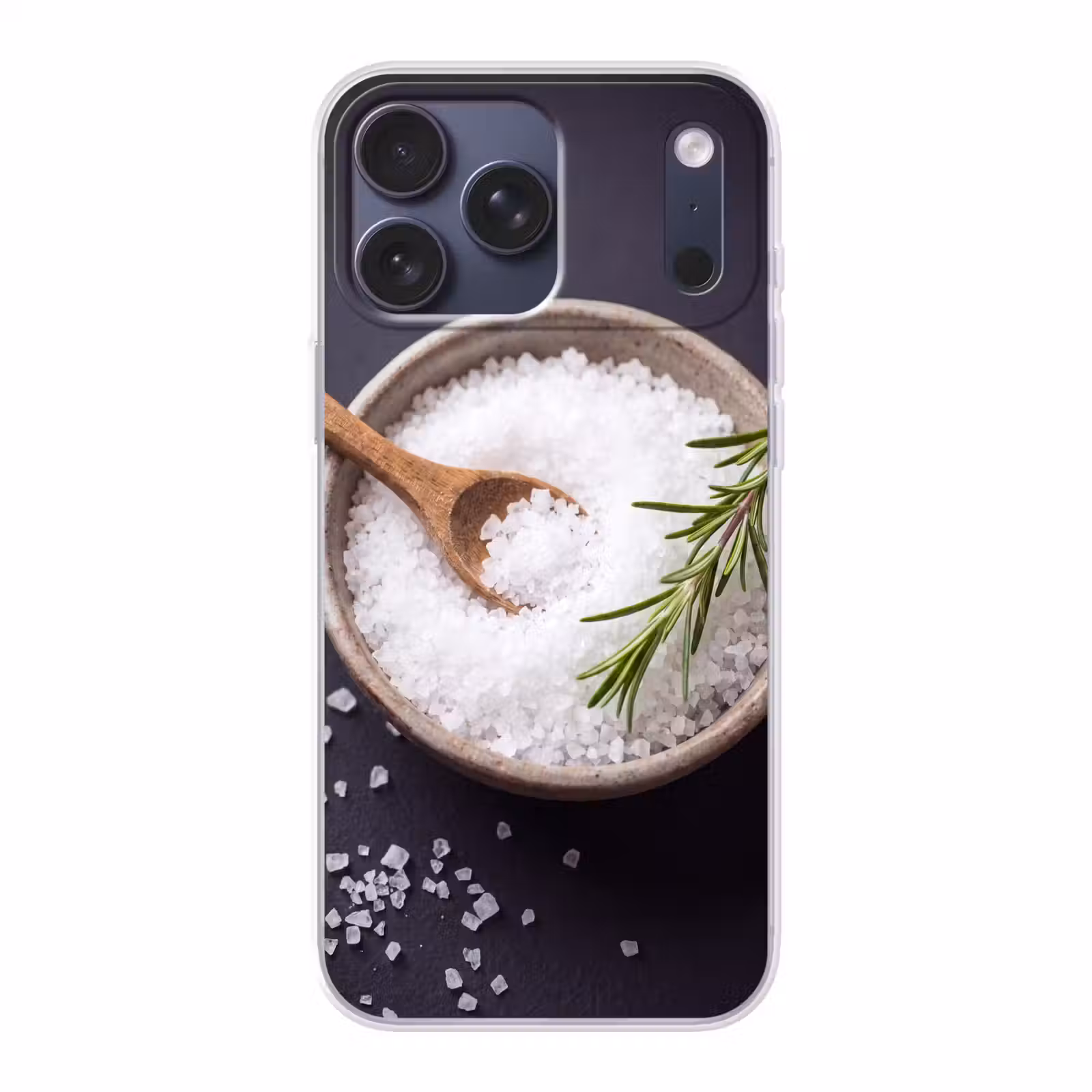 Telefoonhoesje Softcase - Zout - Kom - Eten — 1