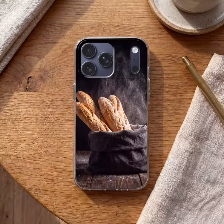 Telefoonhoesje Softcase - Brood - Zak - Eten — 2
