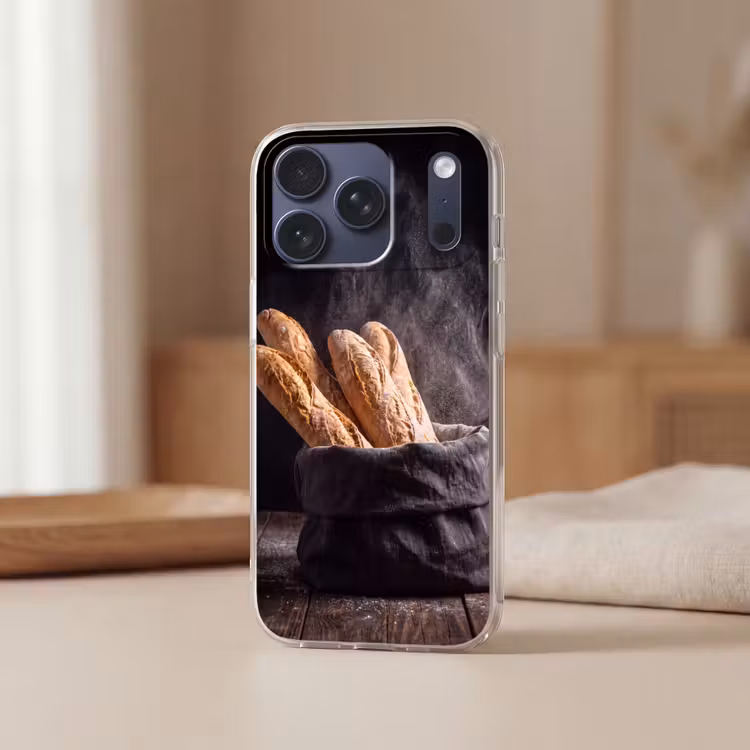 Telefoonhoesje Softcase - Brood - Zak - Eten — 3