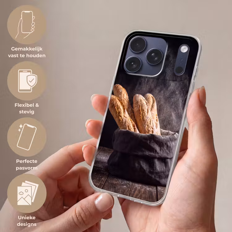 Telefoonhoesje Softcase - Brood - Zak - Eten — 4