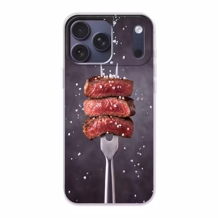 Telefoonhoesje Softcase - Eten - Vlees - Zout — 1