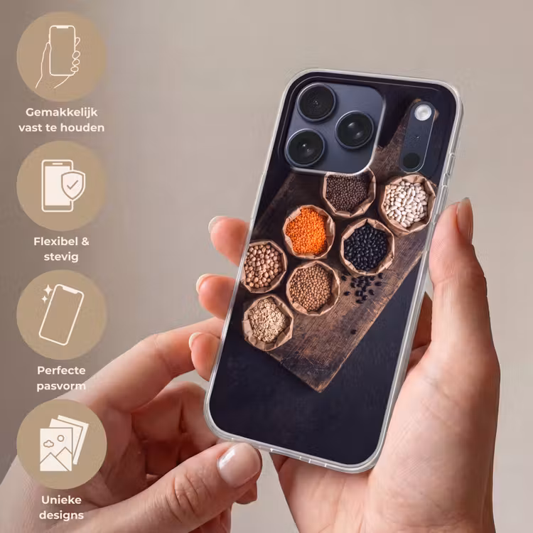 Telefoonhoesje Softcase - Eten - Zakjes - Voeding — 4