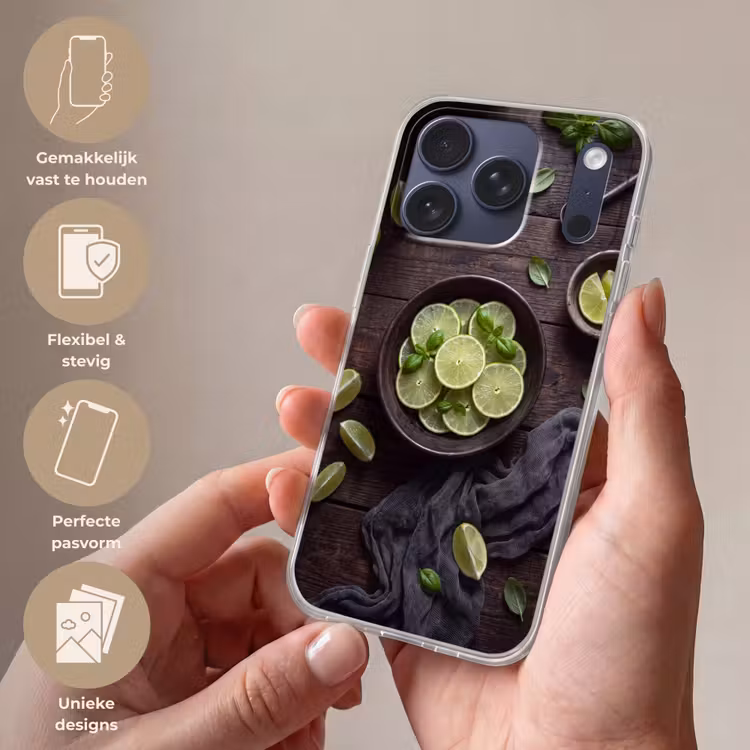 Telefoonhoesje Softcase - Fruit - Groen - Eten — 4