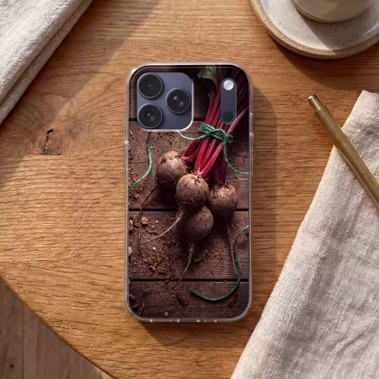 Telefoonhoesje Softcase - Groente - Bieten - Rustiek — 2