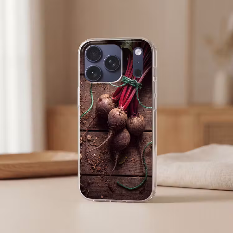 Telefoonhoesje Softcase - Groente - Bieten - Rustiek — 3
