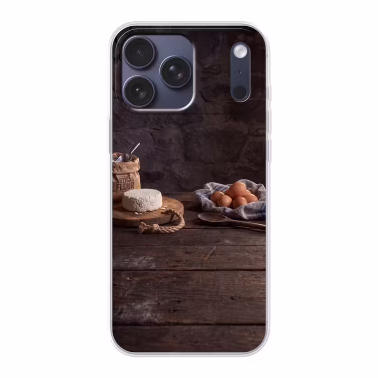 Telefoonhoesje Softcase - Meel - Eieren - Eten — 1