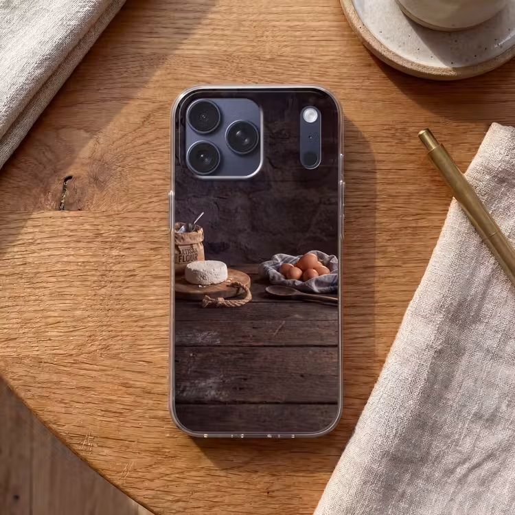 Telefoonhoesje Softcase - Meel - Eieren - Eten — 2