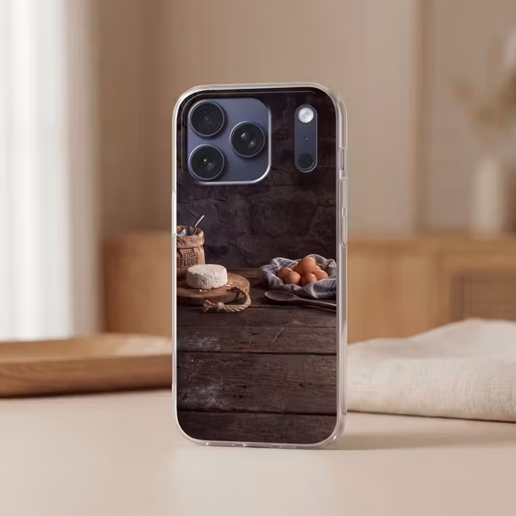 Telefoonhoesje Softcase - Meel - Eieren - Eten — 3