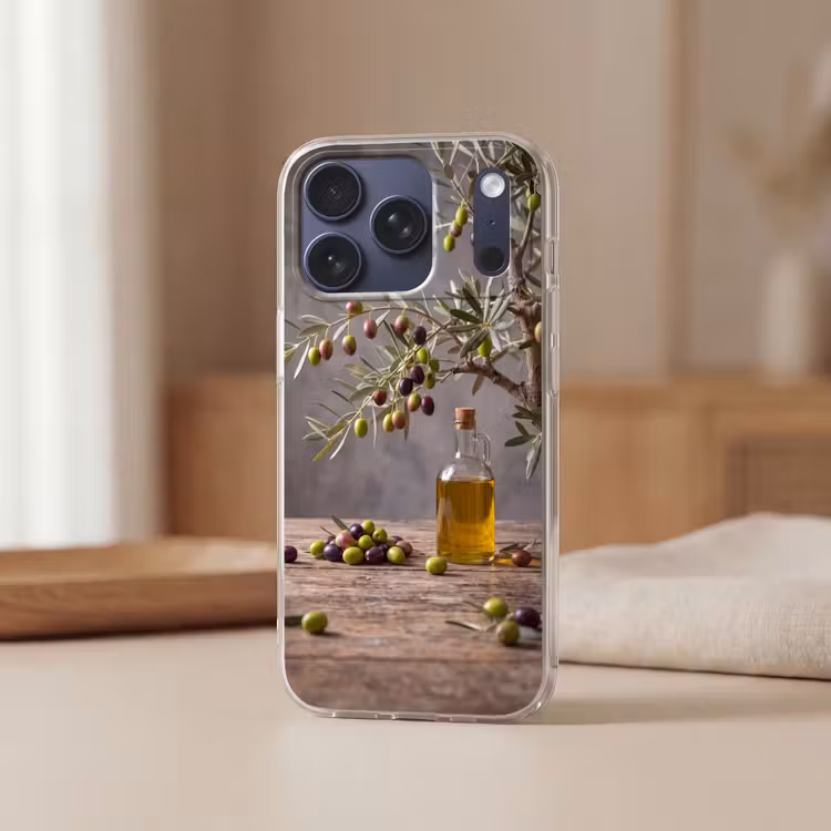 Telefoonhoesje Softcase - Olijfboom - Olijven - Natuur — 3