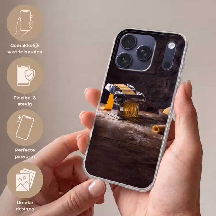 Telefoonhoesje Softcase - Pasta - Vers - Koken — 4