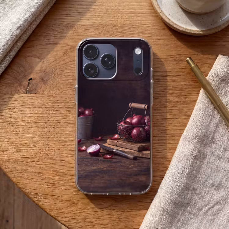 Telefoonhoesje Softcase - Ui - Eten - Rustiek — 2