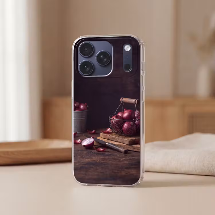 Telefoonhoesje Softcase - Ui - Eten - Rustiek — 3