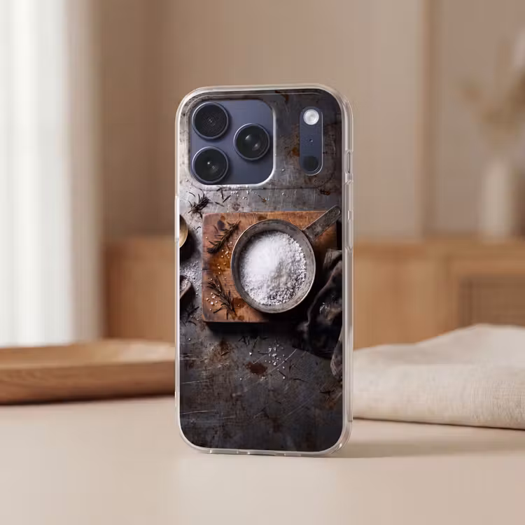 Telefoonhoesje Softcase - Zout - Keuken - Rustiek — 3
