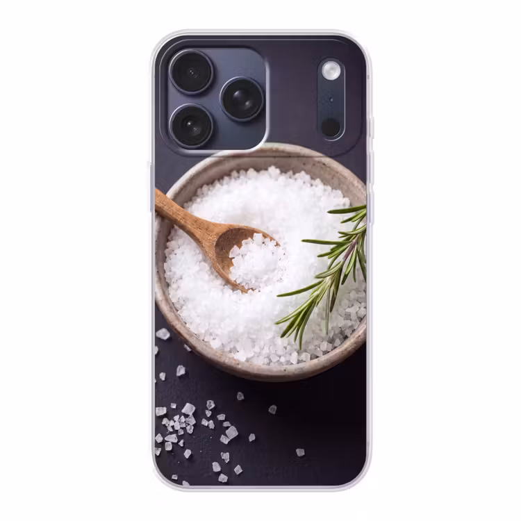 Telefoonhoesje Softcase - Zout - Kom - Eten — 1