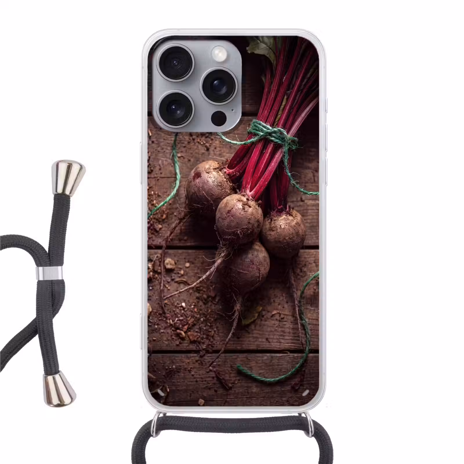 Telefoonhoesje met koord - Groente - Bieten - Rustiek — 1