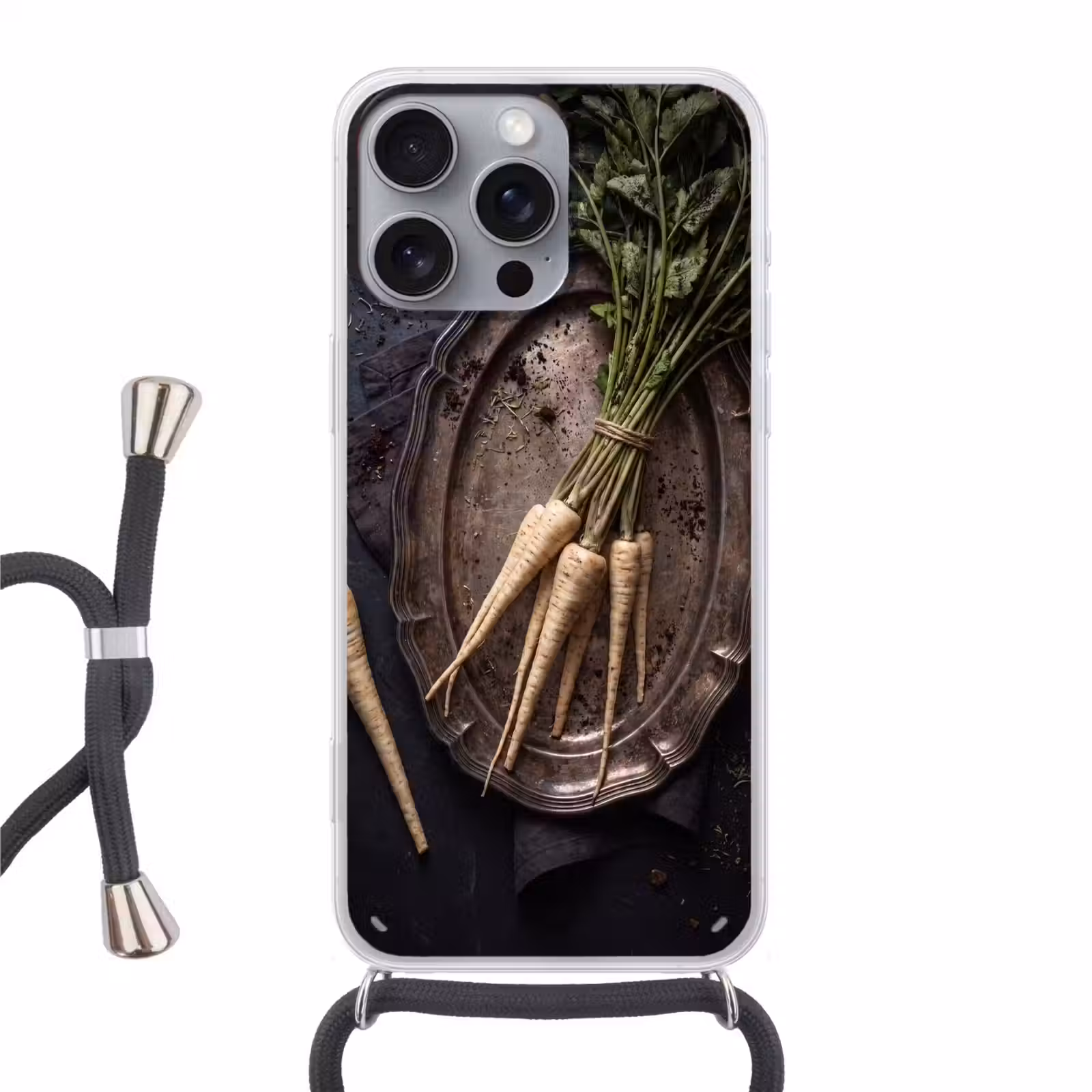 Telefoonhoesje met koord - Groenten - Still-leven - Donker — 1