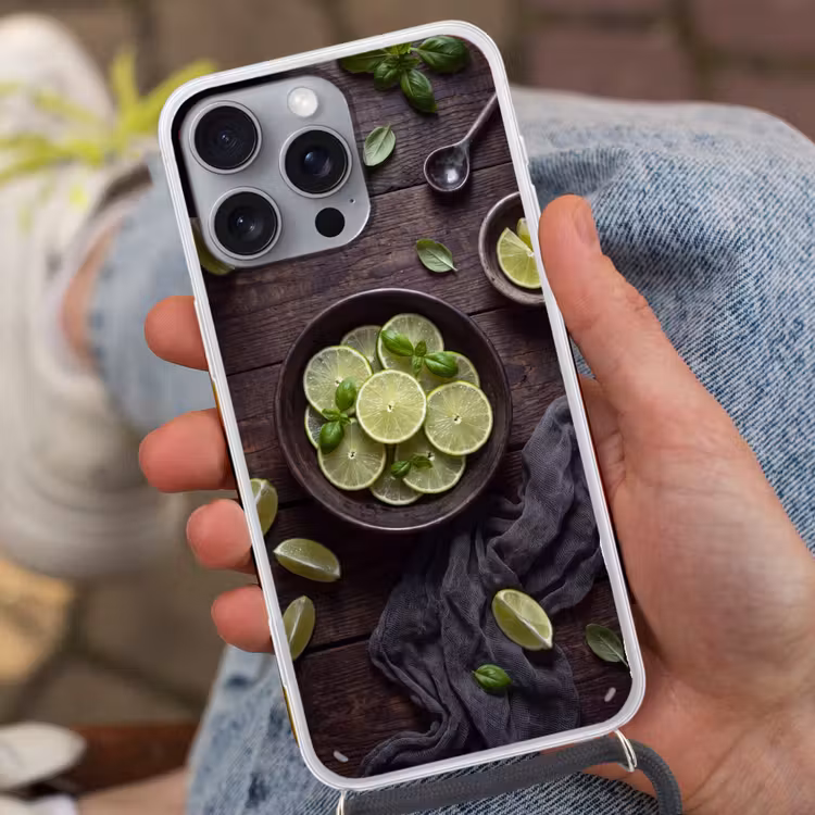 Telefoonhoesje met koord - Fruit - Groen - Eten — 2