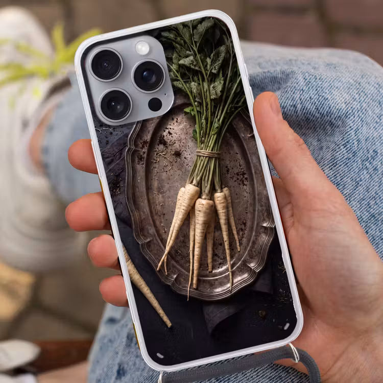 Telefoonhoesje met koord - Groenten - Still-leven - Donker — 2