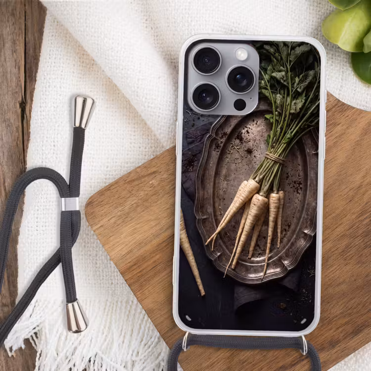 Telefoonhoesje met koord - Groenten - Still-leven - Donker — 3