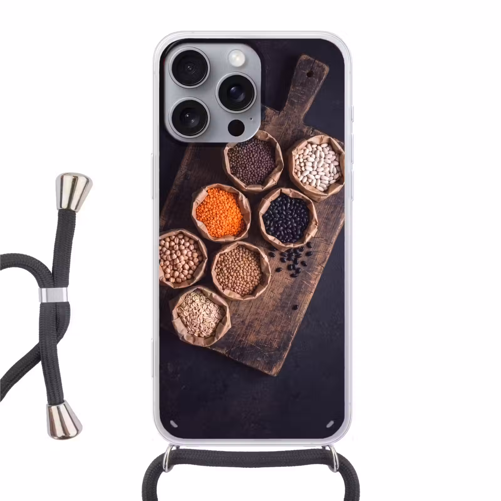 Telefoonhoesje met koord - Eten - Zakjes - Voeding — 1