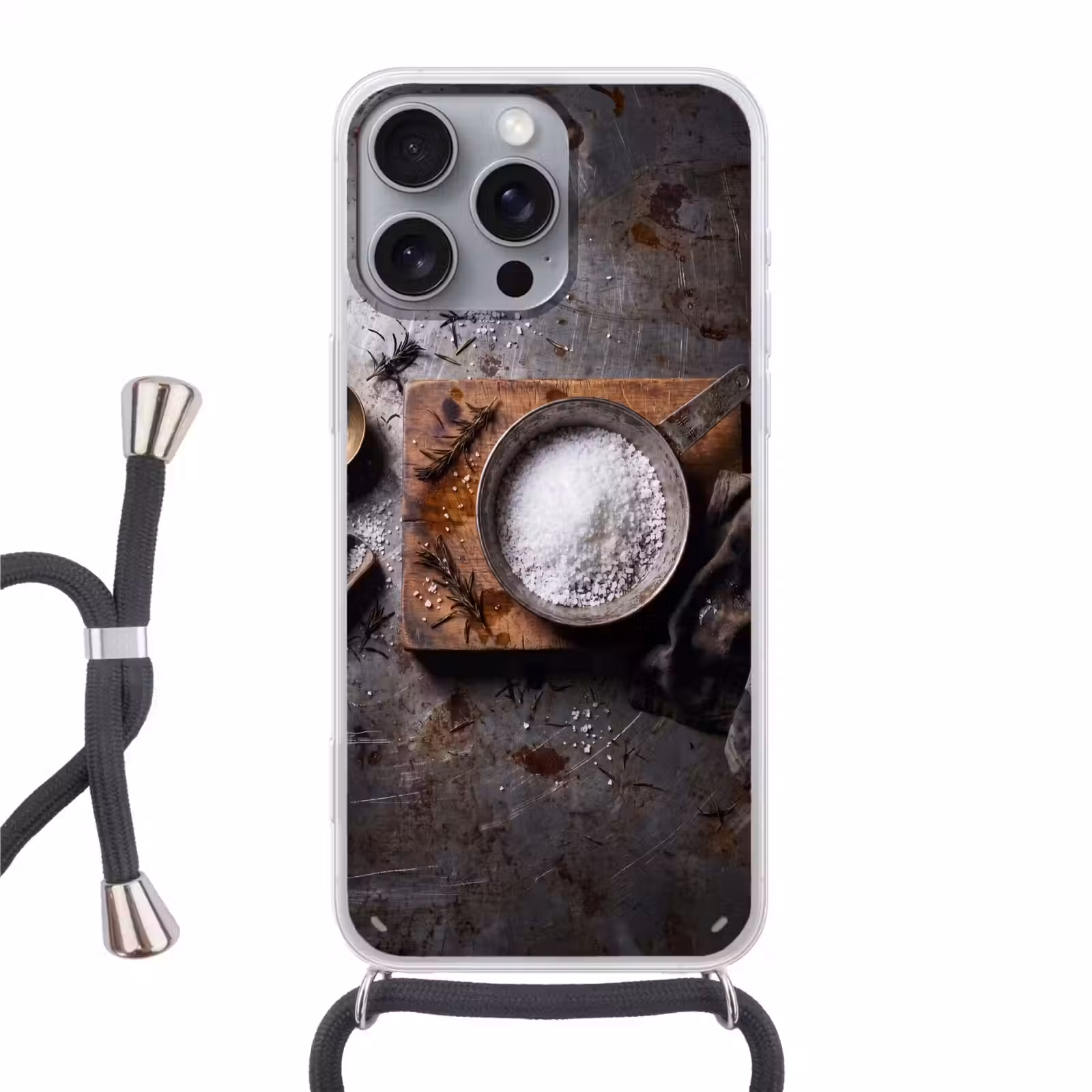 Telefoonhoesje met koord - Zout - Keuken - Rustiek — 1