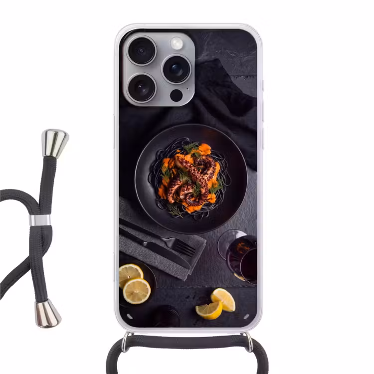 Telefoonhoesje met koord - Eten - Octopus - Modern — 1
