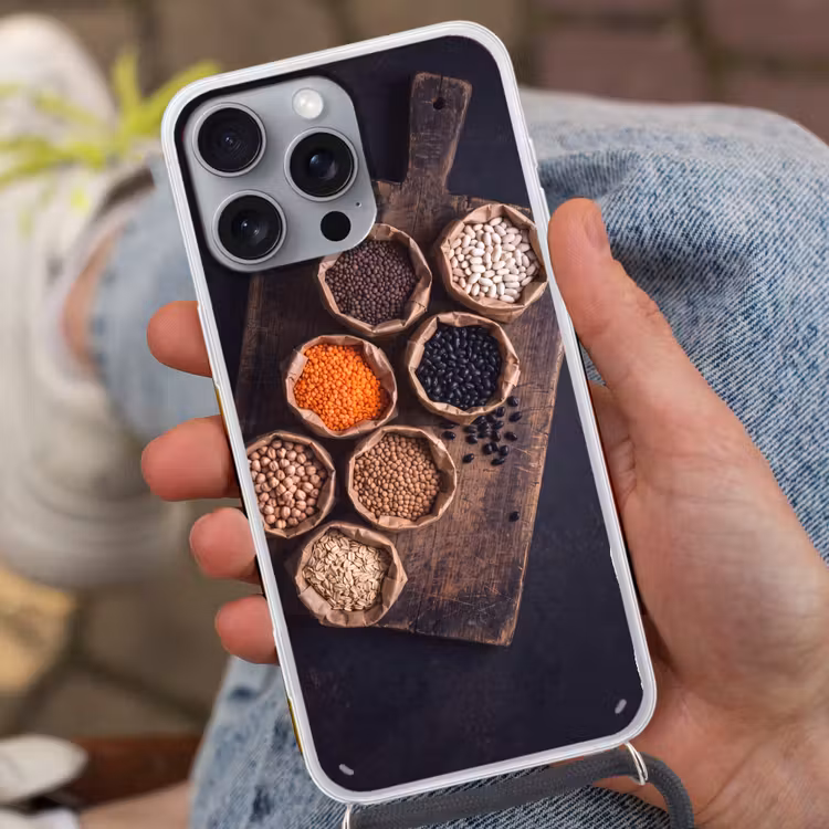 Telefoonhoesje met koord - Eten - Zakjes - Voeding — 2