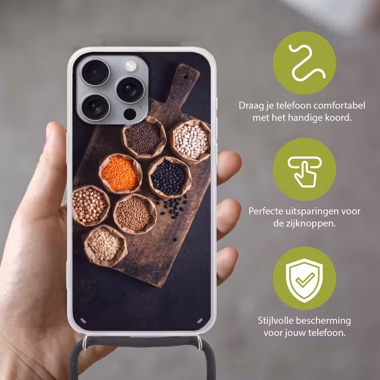 Telefoonhoesje met koord - Eten - Zakjes - Voeding — 4