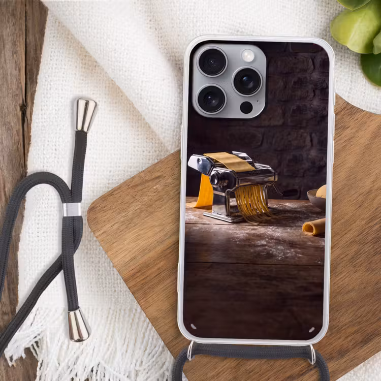 Telefoonhoesje met koord - Pasta - Vers - Koken — 3