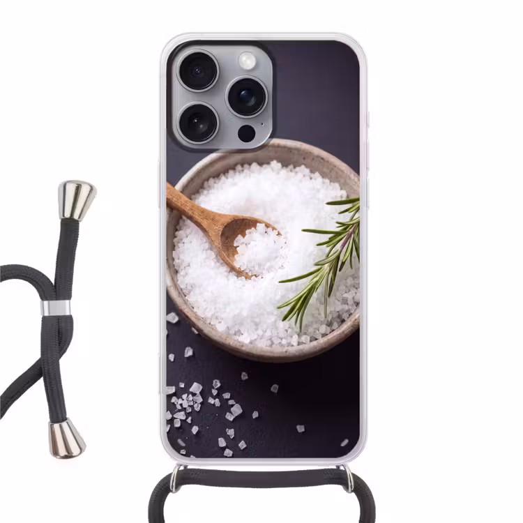 Telefoonhoesje met koord - Zout - Kom - Eten — 1