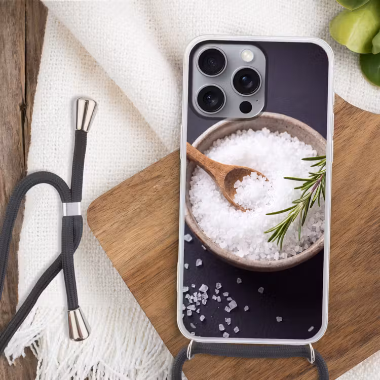 Telefoonhoesje met koord - Zout - Kom - Eten — 3