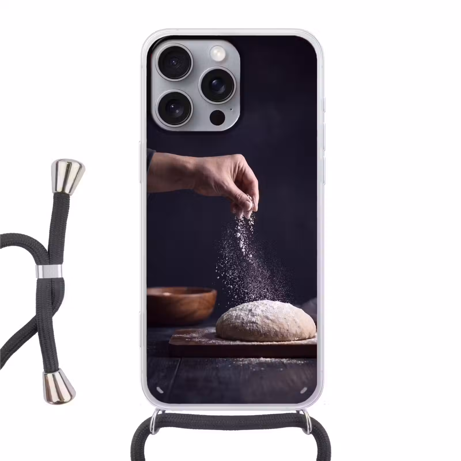 Telefoonhoesje met koord - Deeg - Hand - Bakken — 1