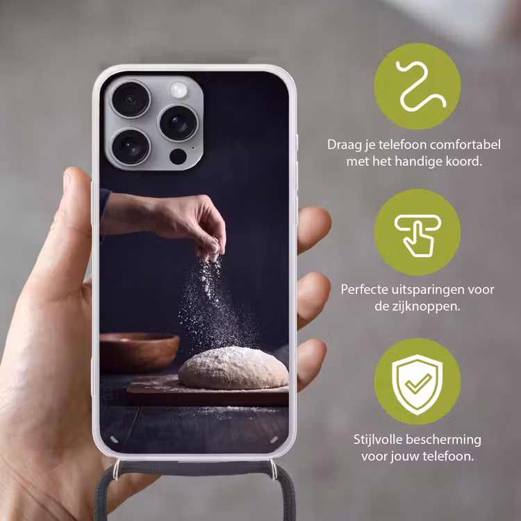 Telefoonhoesje met koord - Deeg - Hand - Bakken — 4