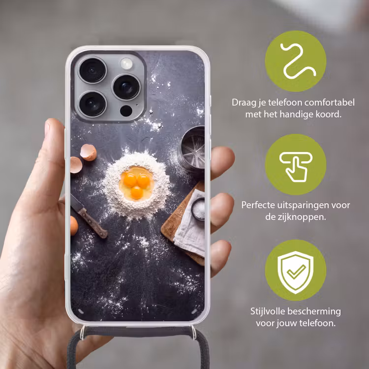 Telefoonhoesje met koord - Eten - Bakken - Keuken — 4