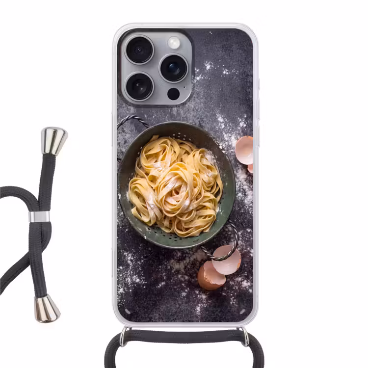 Telefoonhoesje met koord - Pasta - Keuken - Eten — 1